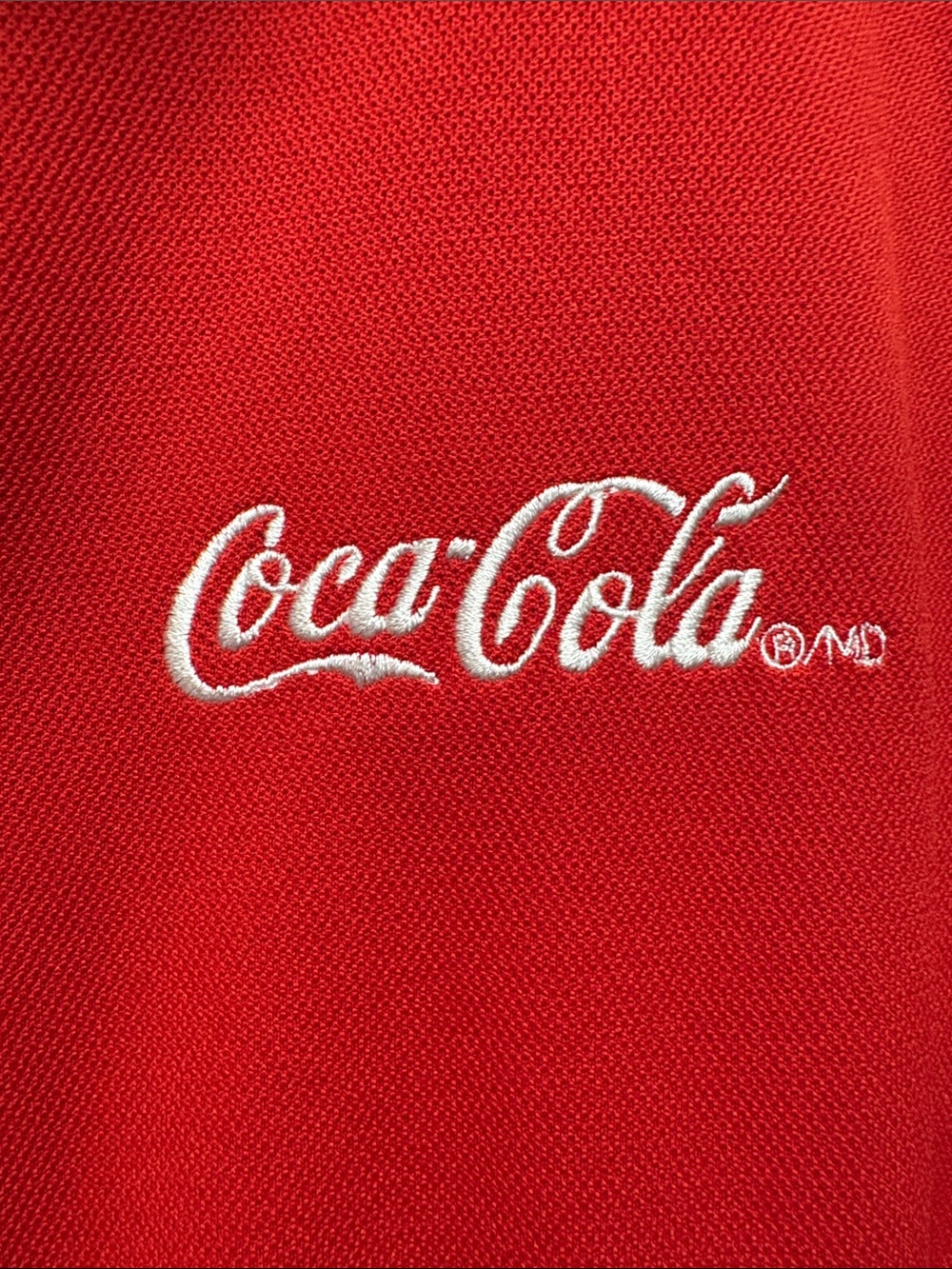 Coca Cola Men's Red Casual Full Zip Sweater - Picture 3 of 10